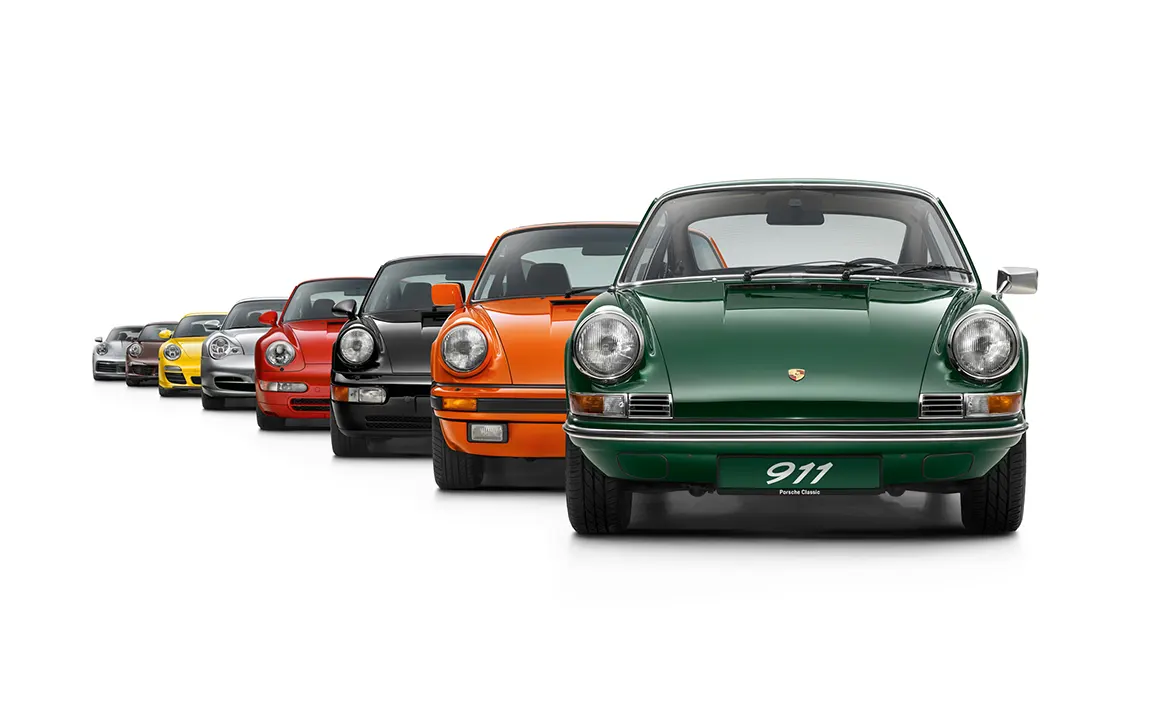 Famille des Porsche 911